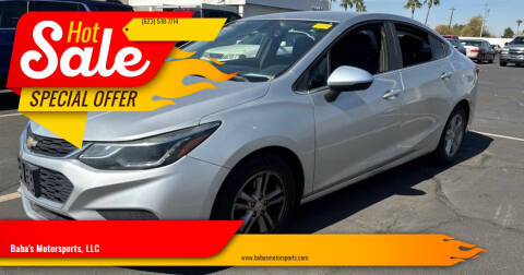 2018 Chevrolet Cruze for sale at Baba's Motorsports, LLC in Phoenix AZ