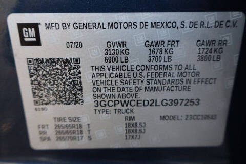 2020 Chevrolet Silverado 1500