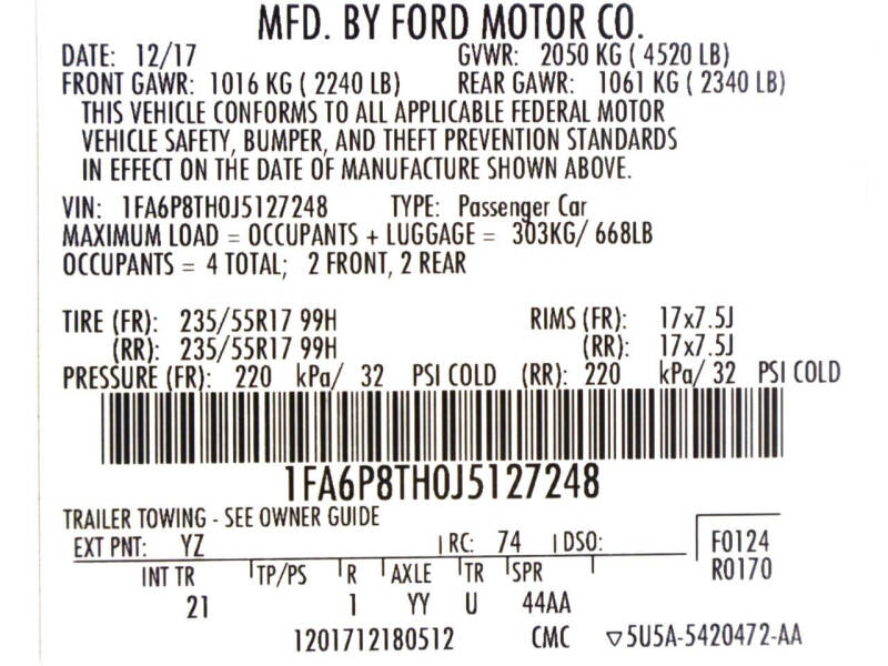 2018 Ford Mustang EcoBoost