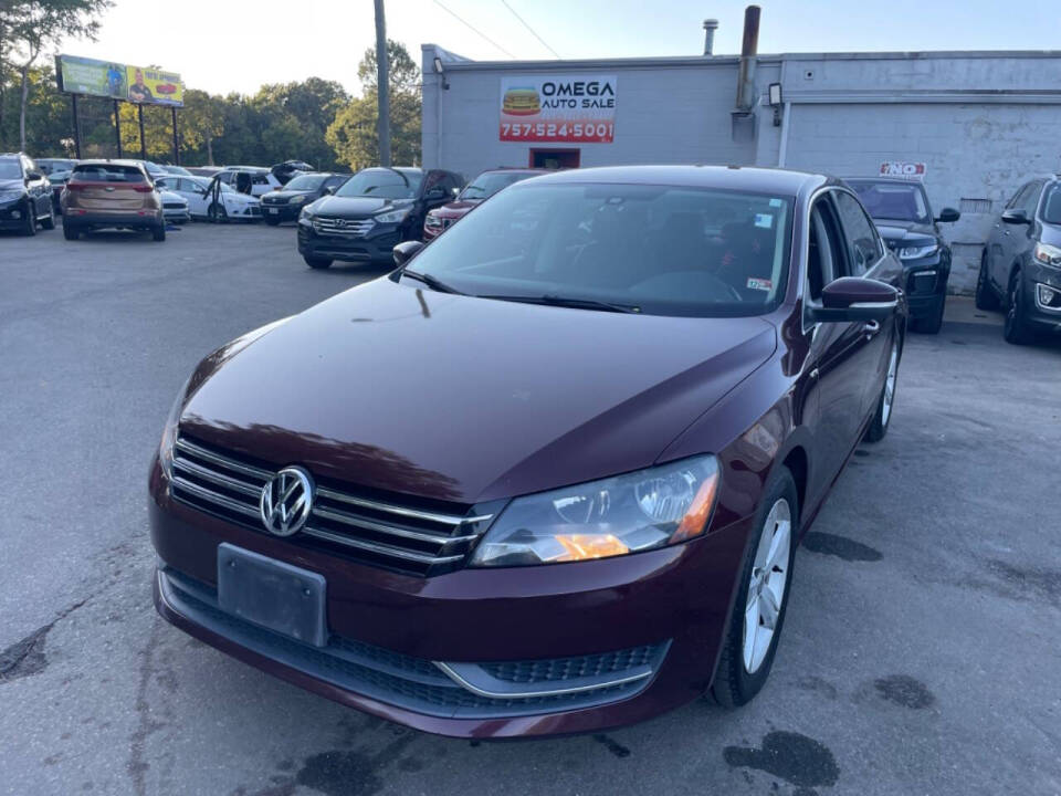 2014 Volkswagen Passat for sale at Omega Auto Sales in Chesapeake, VA