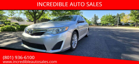 2014 Toyota Camry Hybrid for sale at INCREDIBLE AUTO SALES in Bountiful UT