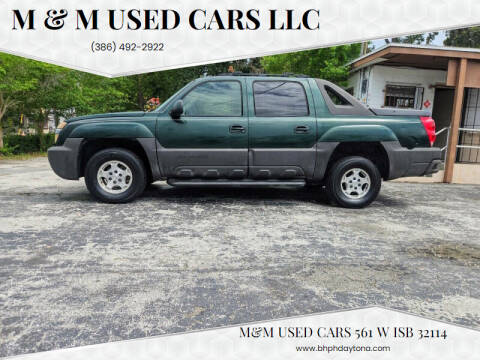 2004 Chevrolet Avalanche for sale at M & M Used Cars LLC in Daytona Beach FL