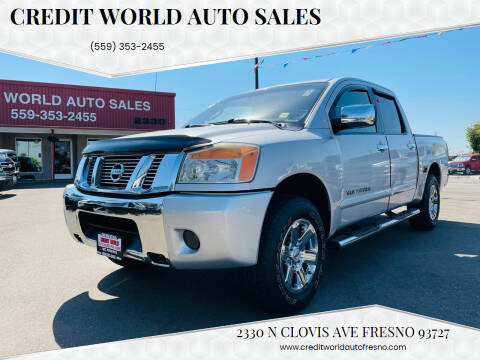 2011 Nissan Titan for sale at Credit World Auto Sales in Fresno CA