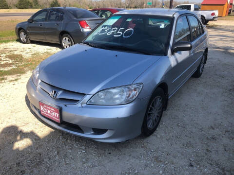 2005 Honda Civic for sale at Knight Motor Company in Bryan TX