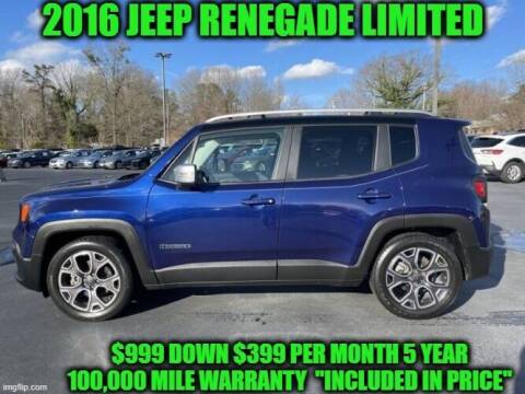 2016 Jeep Renegade for sale at D&D Auto Sales, LLC in Rowley MA
