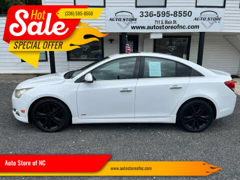2014 Chevrolet Cruze for sale at Auto Store of NC in Walkertown NC