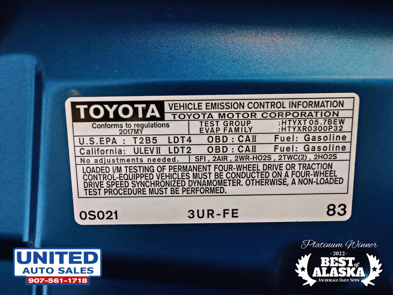 2017 Toyota Tundra Platinum 4x4 4dr CrewMax Cab Pickup SB (5.7L V8) 39