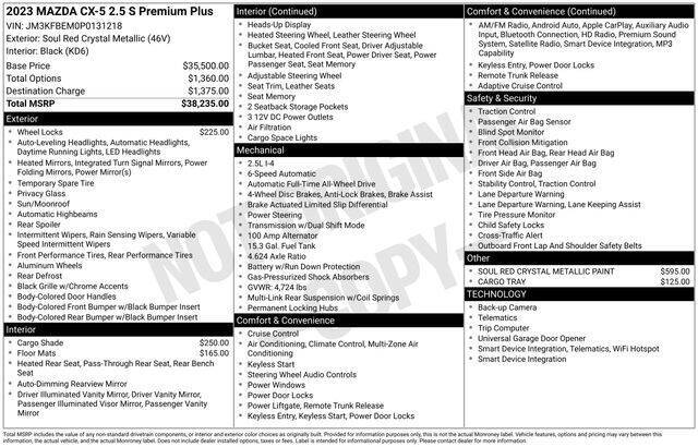 2023 Mazda CX-5 2.5 S Premium Plus