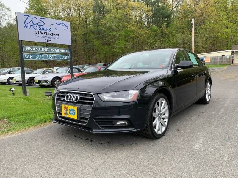 2013 Audi A4 for sale at WS Auto Sales in Castleton On Hudson NY