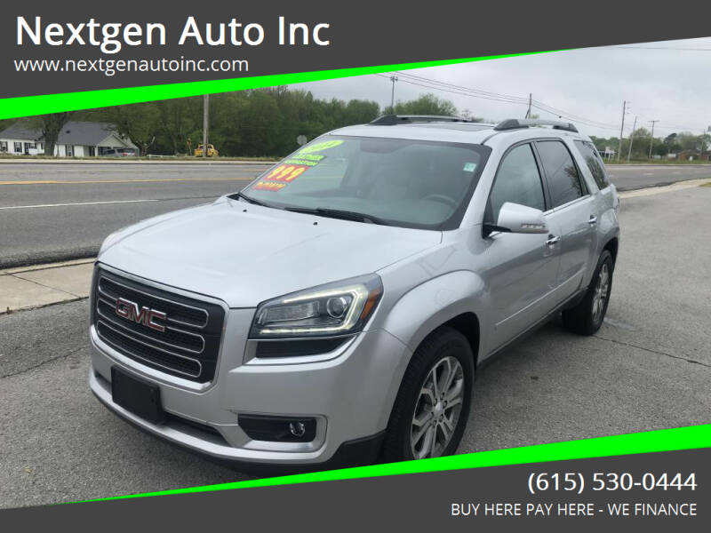 2014 GMC Acadia for sale at Nextgen Auto Inc in Smithville TN