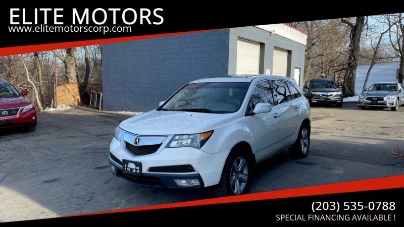 2012 Acura MDX for sale at ELITE MOTORS in West Haven CT