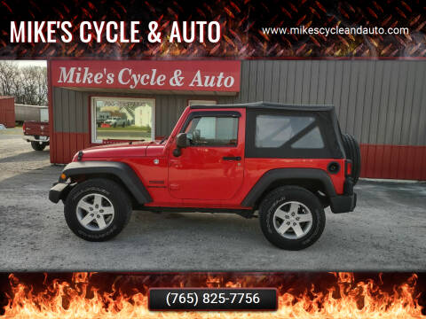 2015 Jeep Wrangler for sale at MIKE'S CYCLE & AUTO in Connersville IN