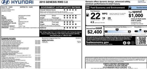 2015 Hyundai Genesis