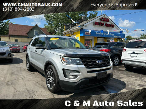 2016 Ford Explorer for sale at C & M Auto Sales in Detroit MI