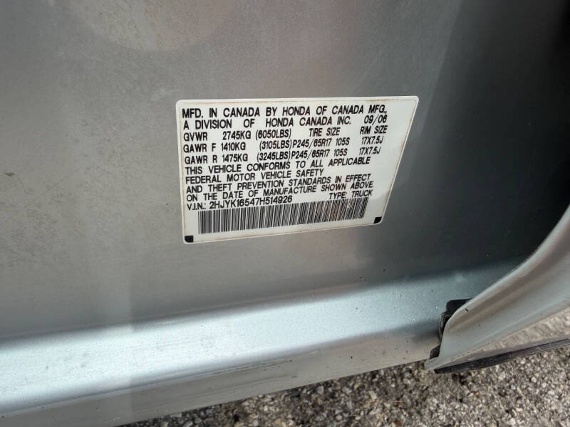 2007 Honda Ridgeline RTL
