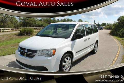 2015 Dodge Grand Caravan for sale at Goval Auto Sales in Pompano Beach FL