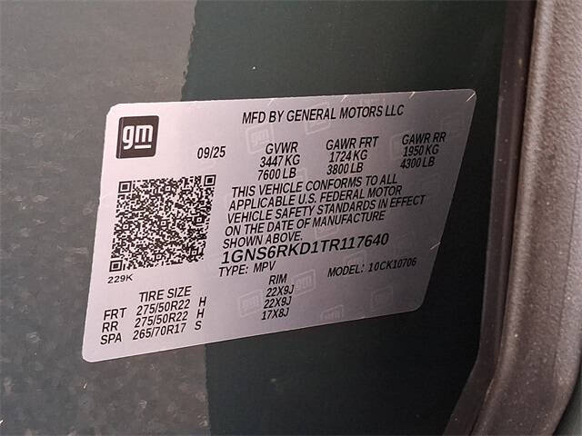 2026 Chevrolet Tahoe RST