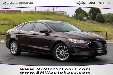 2019 Ford Fusion Hybrid for sale at Autohaus Group of St. Louis MO - 40 Sunnen Drive Lot in Saint Louis MO