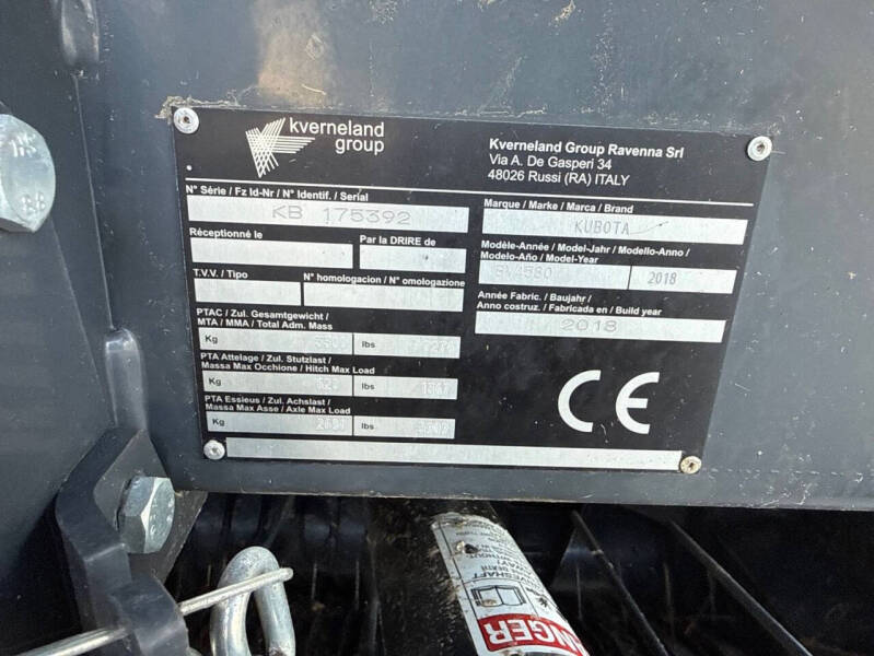 2018 Kubota BV4580 PREM