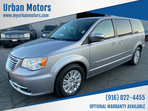 2013 Chrysler Town and Country for sale at Urban Motors in Sacramento CA