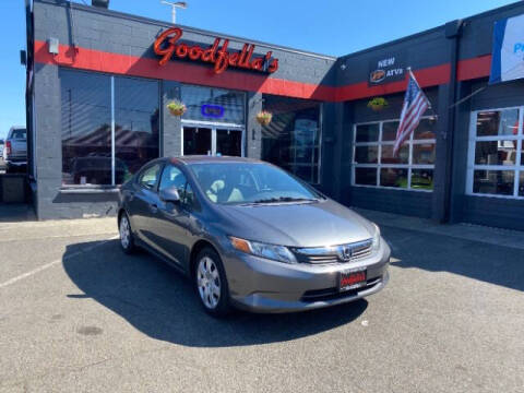 2012 Honda Civic for sale at Goodfella's  Motor Company in Tacoma WA