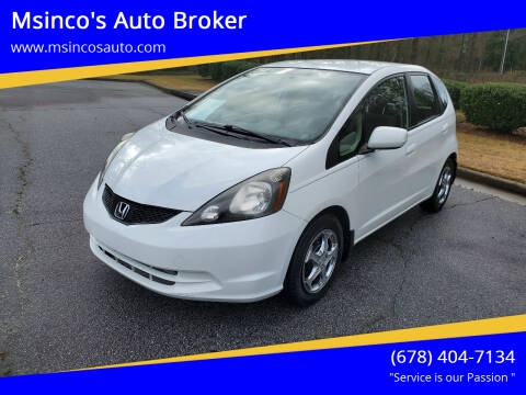 2013 Honda Fit for sale at Msinco's Auto Broker in Snellville GA