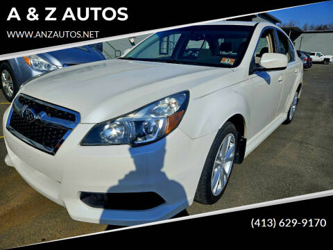 2013 Subaru Legacy for sale at A & Z AUTOS in Westfield MA