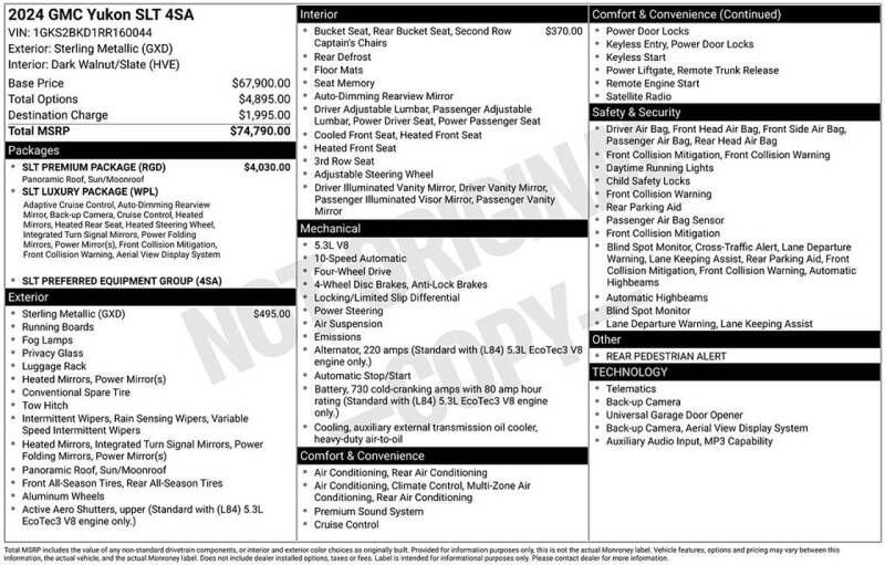 2024 GMC Yukon SLT
