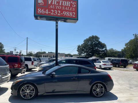 2008 Infiniti G37 for sale at Victor's Auto Sales in Greenville SC