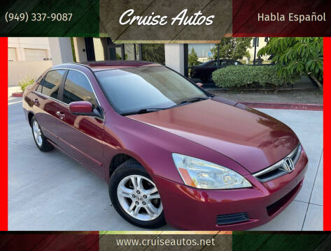2006 Honda Accord for sale at Cruise Autos in Corona CA