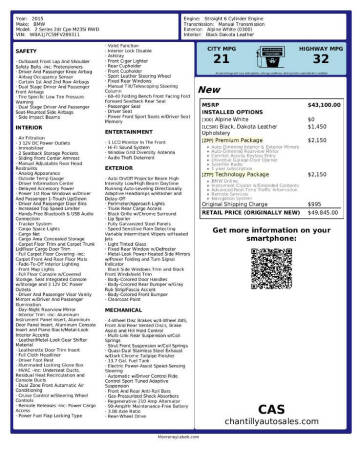 2015 BMW 2 Series M235i