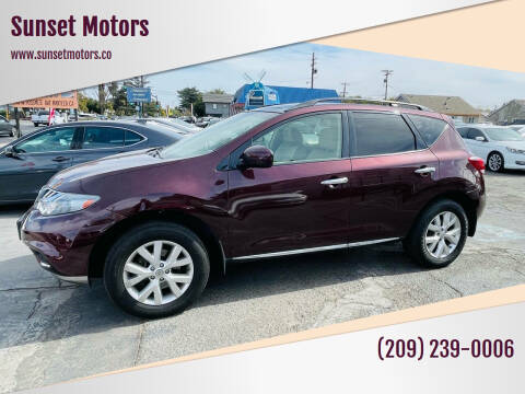 2014 Nissan Murano for sale at Sunset Motors in Manteca CA