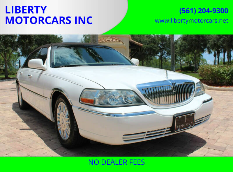 2008 Lincoln Town Car for sale at LIBERTY MOTORCARS INC in Royal Palm Beach FL