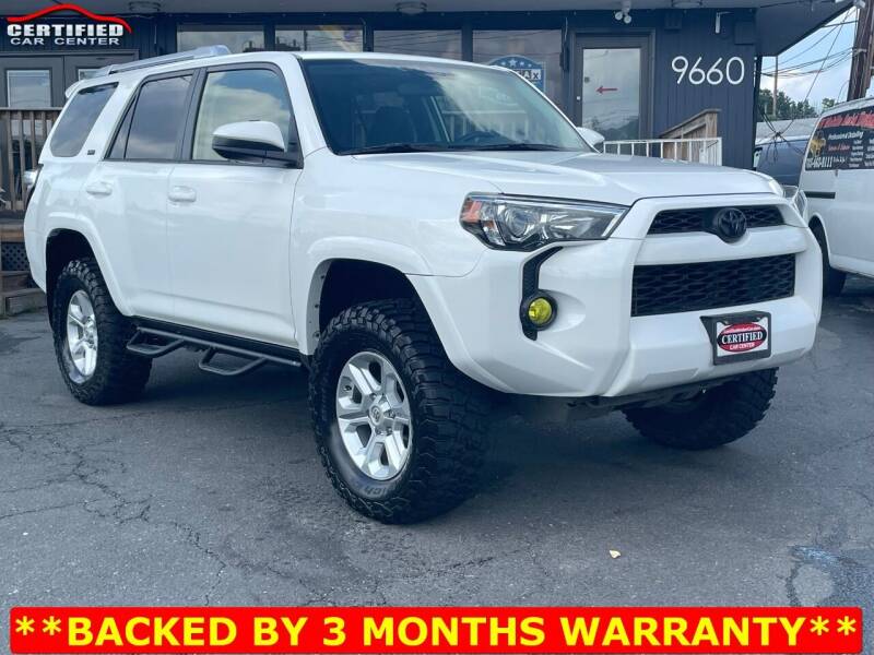 2018 Toyota 4Runner for sale at CERTIFIED CAR CENTER in Fairfax VA