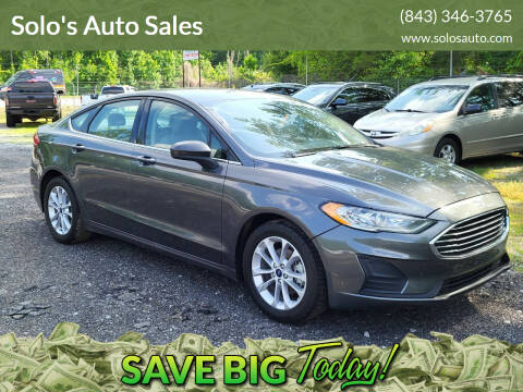 2020 Ford Fusion for sale at Solo's Auto Sales in Timmonsville SC