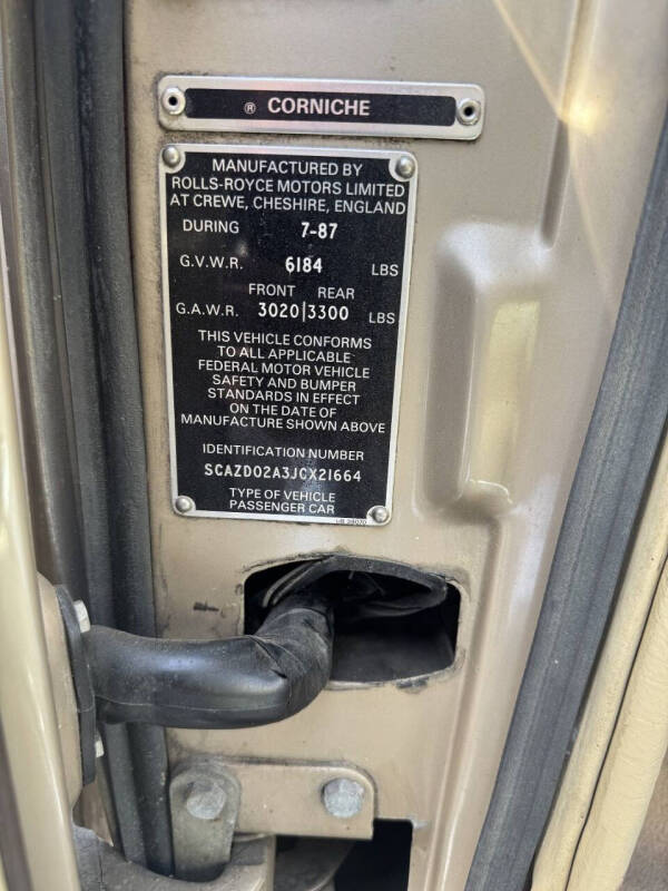 1988 Rolls-Royce Corniche