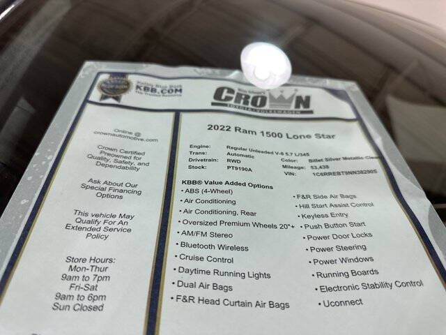 2022 RAM 1500 Lone Star