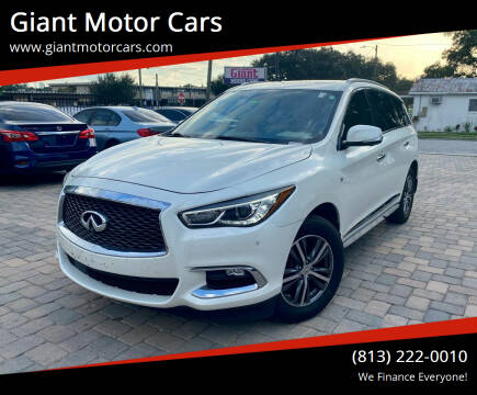 2017 Infiniti QX60 for sale at Giant Motor Cars in Tampa FL