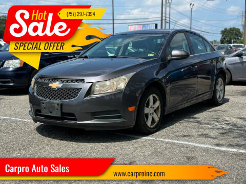 2011 Chevrolet Cruze for sale at Carpro Auto Sales in Chesapeake VA