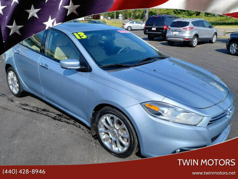 2013 Dodge Dart for sale at TWIN MOTORS in Madison OH