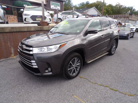 2017 Toyota Highlander for sale at WORKMAN AUTO INC in Bellefonte PA