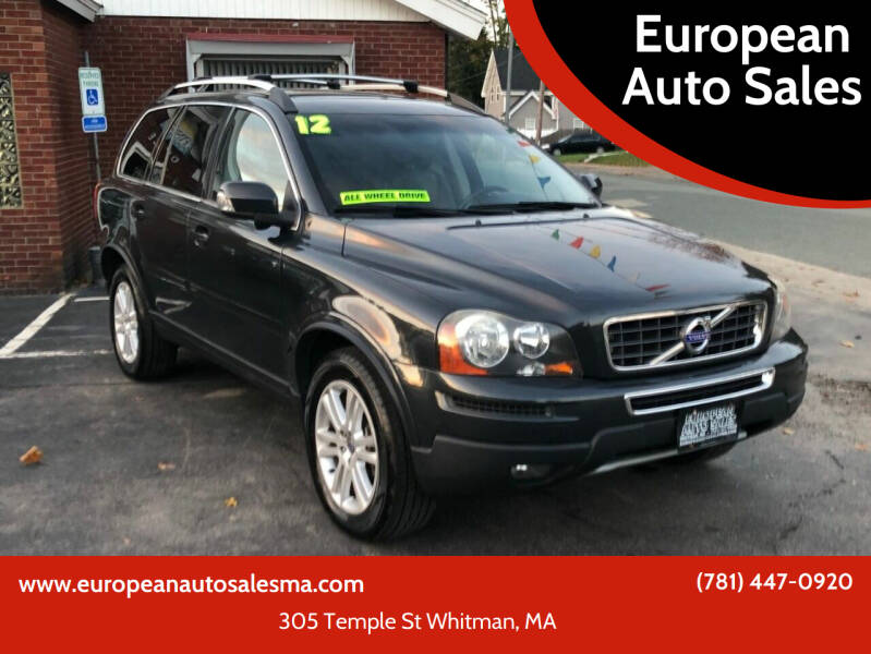 2012 Volvo XC90 for sale at European Auto Sales in Whitman MA