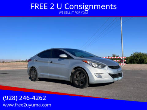 2013 Hyundai Elantra for sale at FREE 2 U Consignments in Yuma AZ