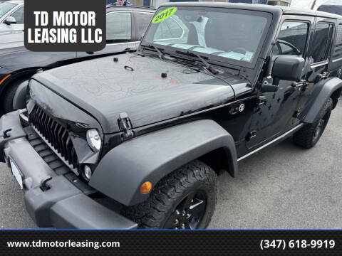 2017 Jeep Wrangler Unlimited for sale at TD MOTOR LEASING LLC in Staten Island NY