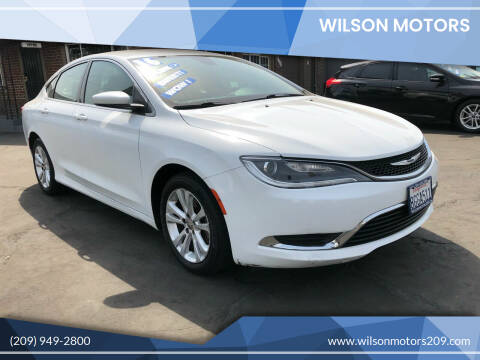 2016 Chrysler 200 for sale at WILSON MOTORS in Stockton CA