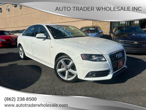 2012 Audi A4 for sale at Auto Trader Wholesale Inc in Saddle Brook NJ