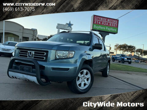 2006 Honda Ridgeline for sale at CityWide Motors in Garland TX