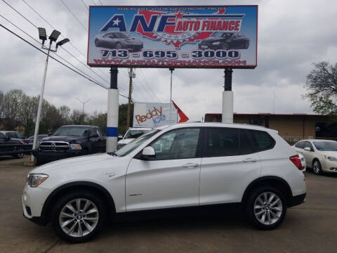 2017 BMW X3 for sale at ANF AUTO FINANCE in Houston TX