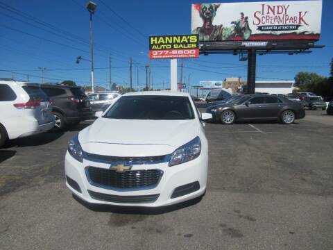 2016 Chevrolet Malibu Limited for sale at Hanna's Auto Sales in Indianapolis IN