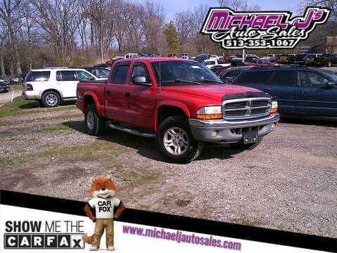 2002 Dodge Dakota for sale at MICHAEL J'S AUTO SALES in Cleves OH